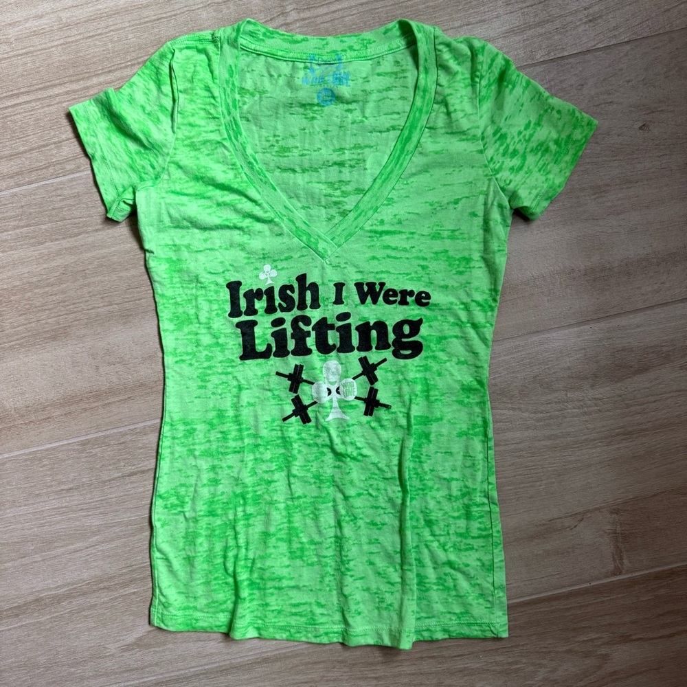 Irish I were Lifting WOD short Sleeve top Medium